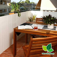 Canisse en pvc blanc pour grillages et supports rigides