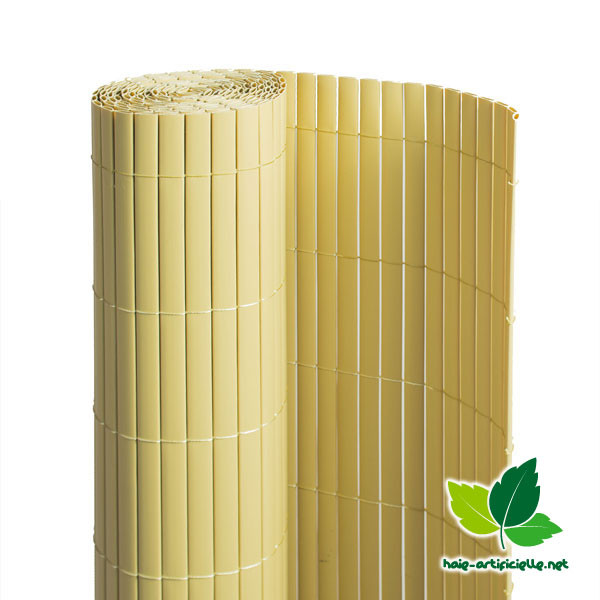 Canisse en PVC Double Face Bambou