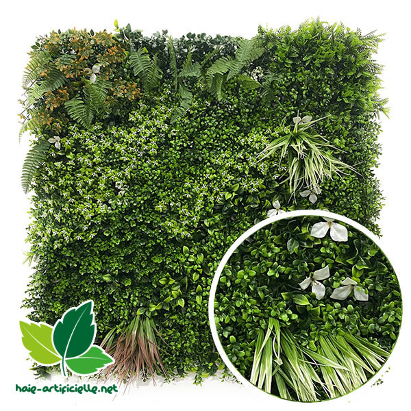mur végétal artificiel jungle 1m² haut de gamme