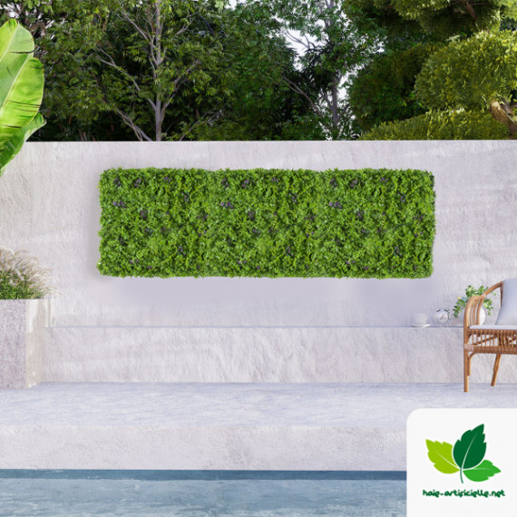 Mur Végétal Artificiel LIANE - 1m x 1m pour décoration de murs