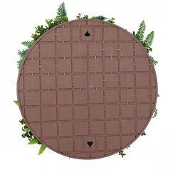 cadre avec composition florale de plantes grasses